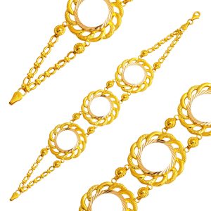 14 Karat 3 Quarterlik Çerçeve Gold Bracelet