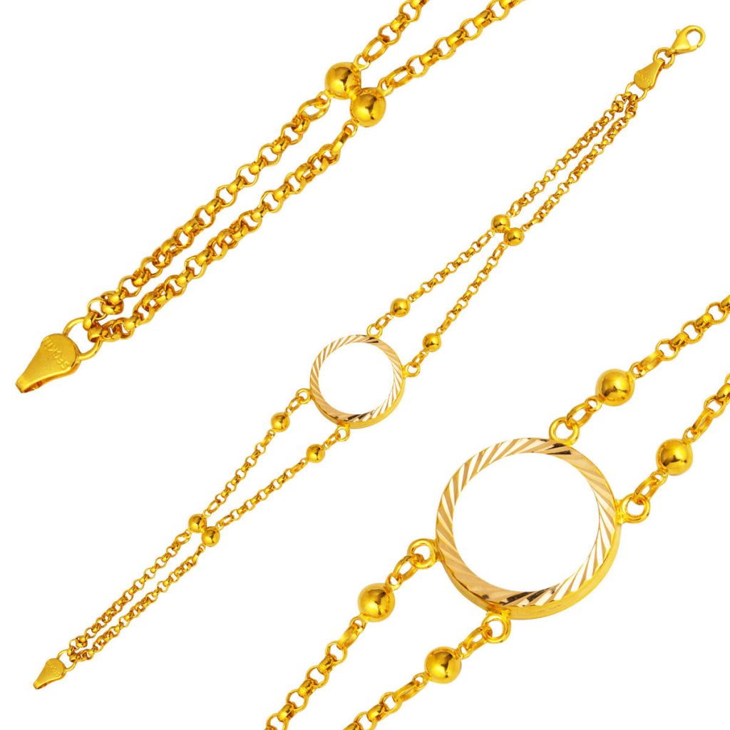 14 Karat Quarter Takılabilen Yellow Gold Bracelet