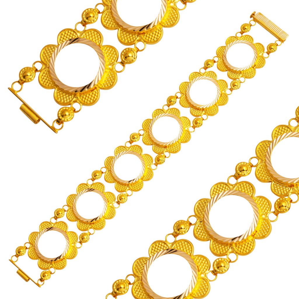 6 Quarter Takılabilen 14 Karat Gold Bracelet