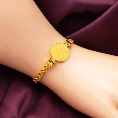 Woven Zincirli 14K Quarter Goldlı Bracelet - 14K - 6.63g - EZ Gold
