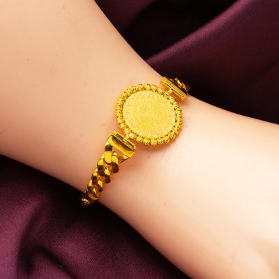 Çift Zincirli Quarter Goldlı 14K Bracelet - 14K - 10.09g - EZ Gold
