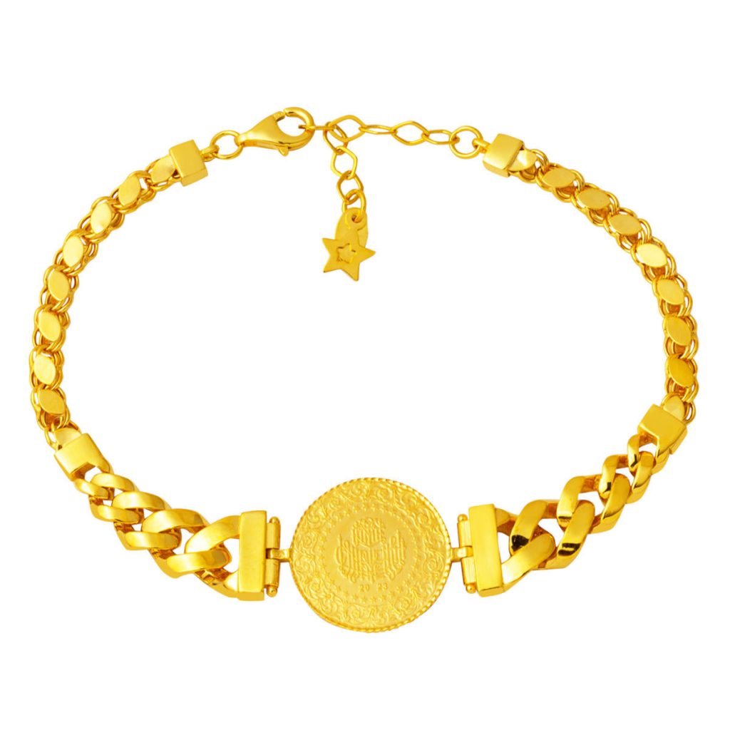 Özel Design 14 Karat Quarter Gold Bracelet