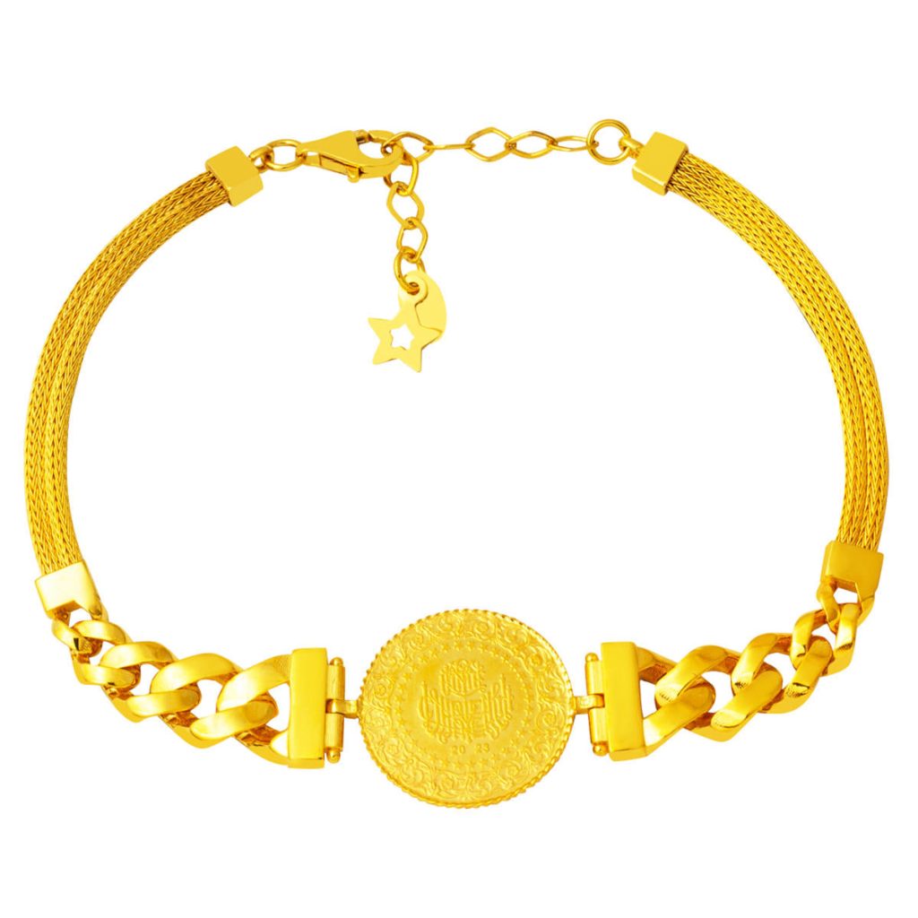 Tendance Quart Or 14 Carats Bracelet