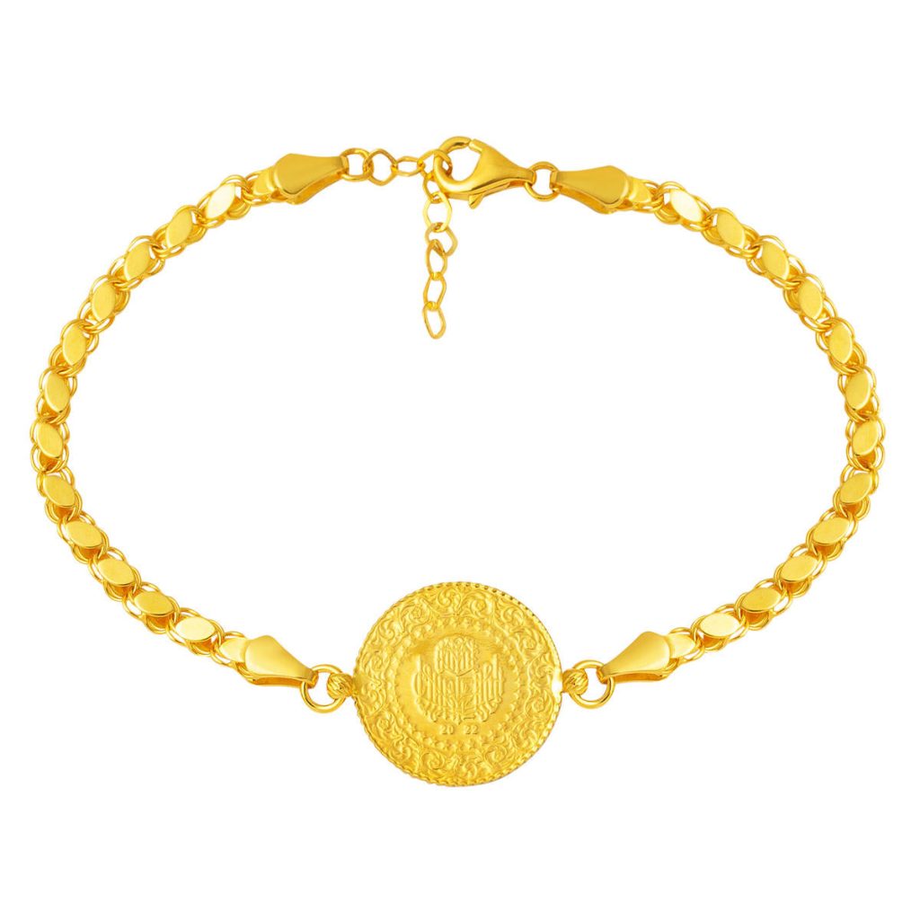 Maraş Pul Chain Quarter Gold Bracelet