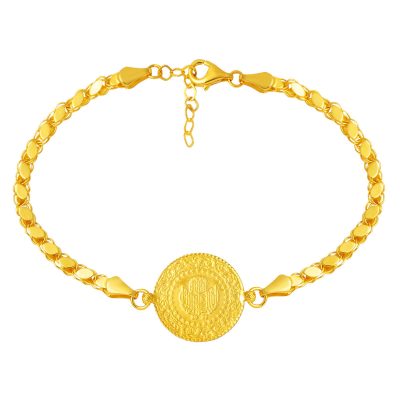 Maraş Pul Zincirli Quarter Goldlı Bracelet