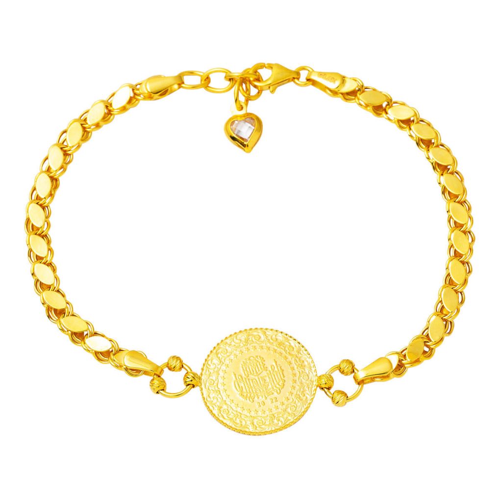 Halep a Chaine Quart en Or Bracelet