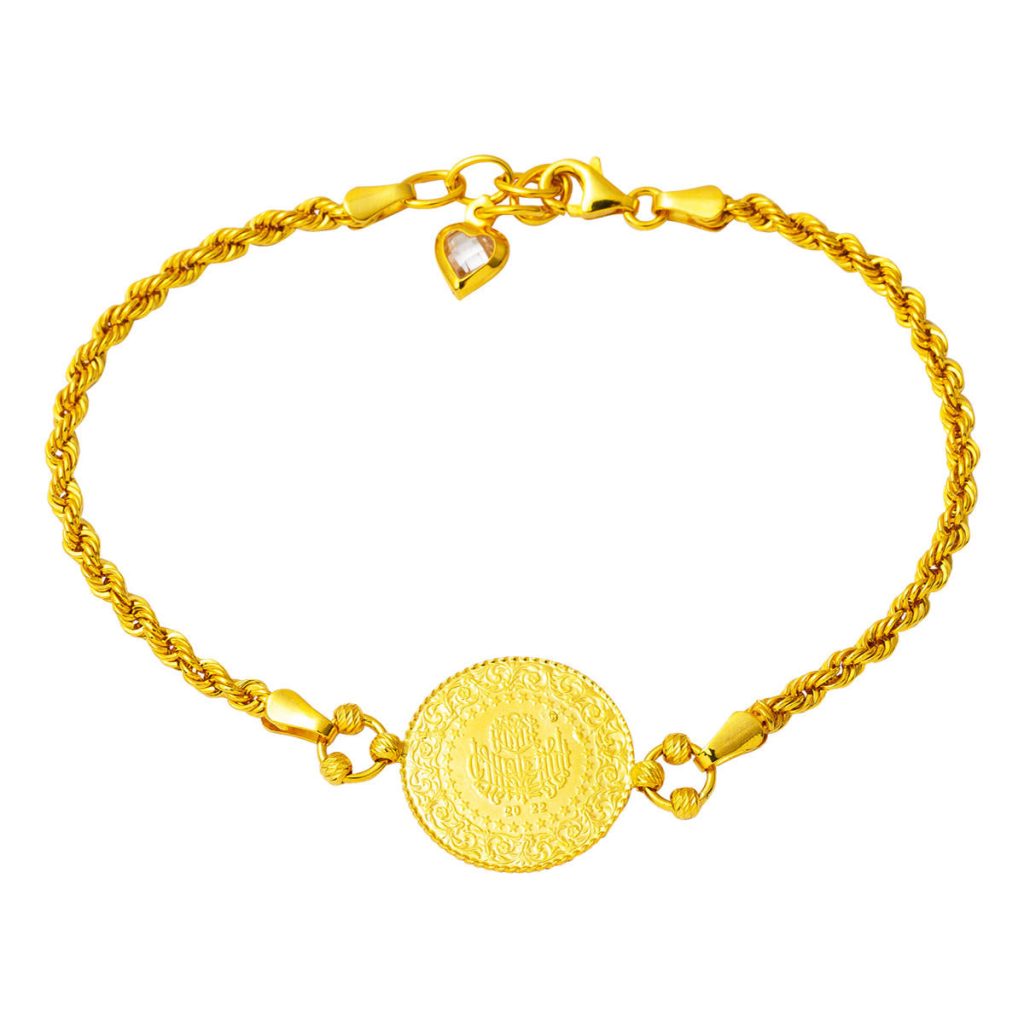 Halat Chain Quarter Gold Bracelet