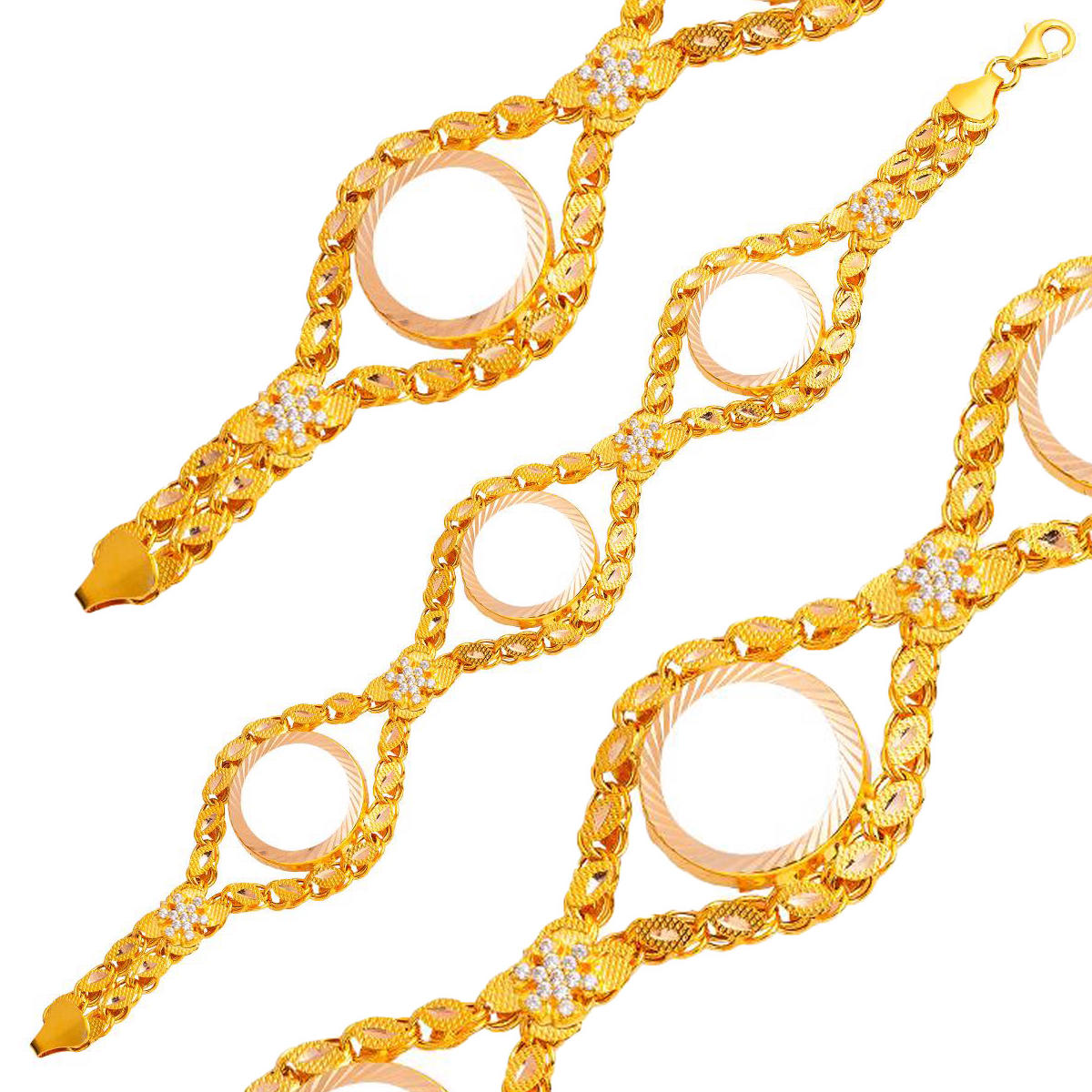Kar Tanesi 3 Quarterlik Gold Bracelet