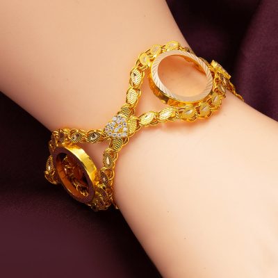 Kalpli 3 Çeyrek Takılabilen Altın Bileklik - 14K - 13.21g - EZ Gold