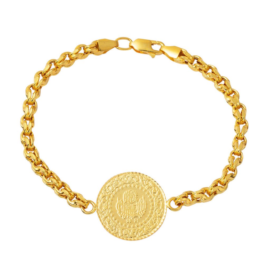 Kral a Chaine Demi en Or Bracelet