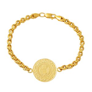 Kral Chain Half Gold Bracelet