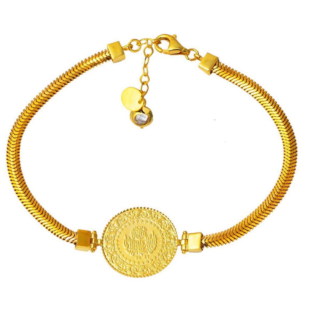 Balıksırtı Chaine Quart en Or Bracelet