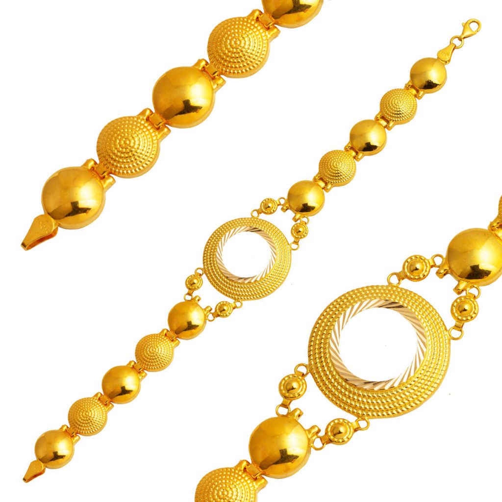 Quarter Goldlık Plain 14 Karat Bracelet