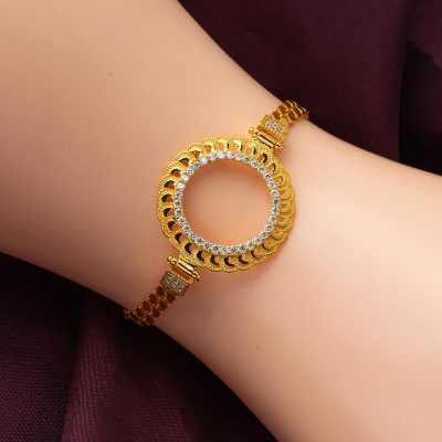 Modern Tasarımlı Çeyrek Çerçeve Altın Bileklik - 14K - 8.05g - EZ Gold