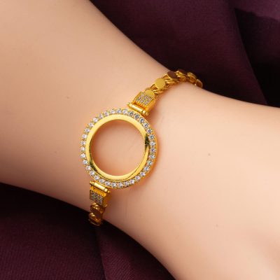 Pul Zincirli Çeyrek Takılabilen Altın Bileklik - 14K - 7.38g - EZ Gold