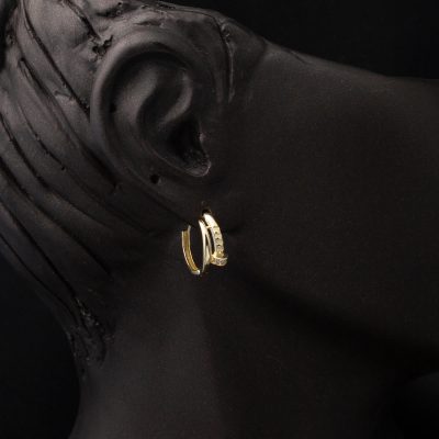 Spiked Gold Hoop Earring - 14K - 2.25g - EZ Gold