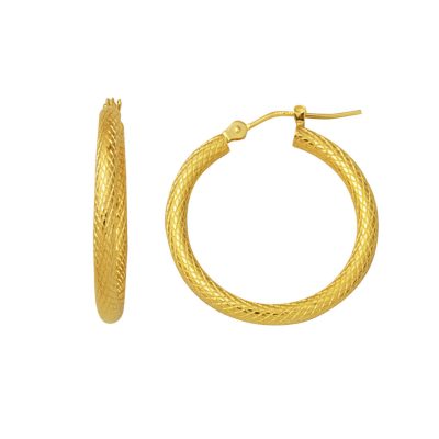 Büyük Boy 14K Gold Hoop Earring