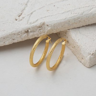 Büyük Boy 14K Gold Hoop Earring - 14K - 1.74g - EZ Gold