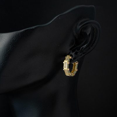 Yakut Işıltısı Hoop Earring 14K Gold - 14K - 4.32g - EZ Gold
