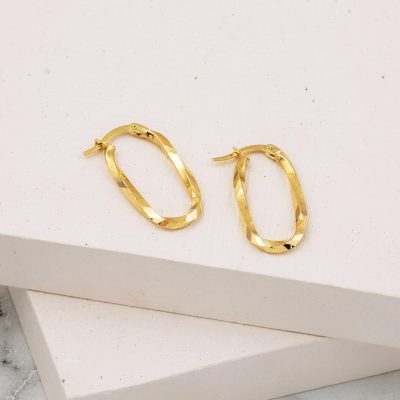 Kalemli Twisted 14K Women's Gold Earring - 14K - 1.39g - EZ Gold