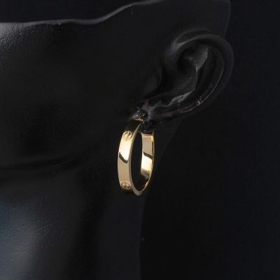 14 Ayar Cartier Altın Halka Küpe - 14K - 2.31g - EZ Gold