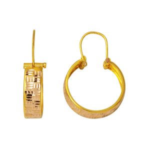 14 Carats Panier Desenli Halep Boucle d&rsquo;Oreille Or