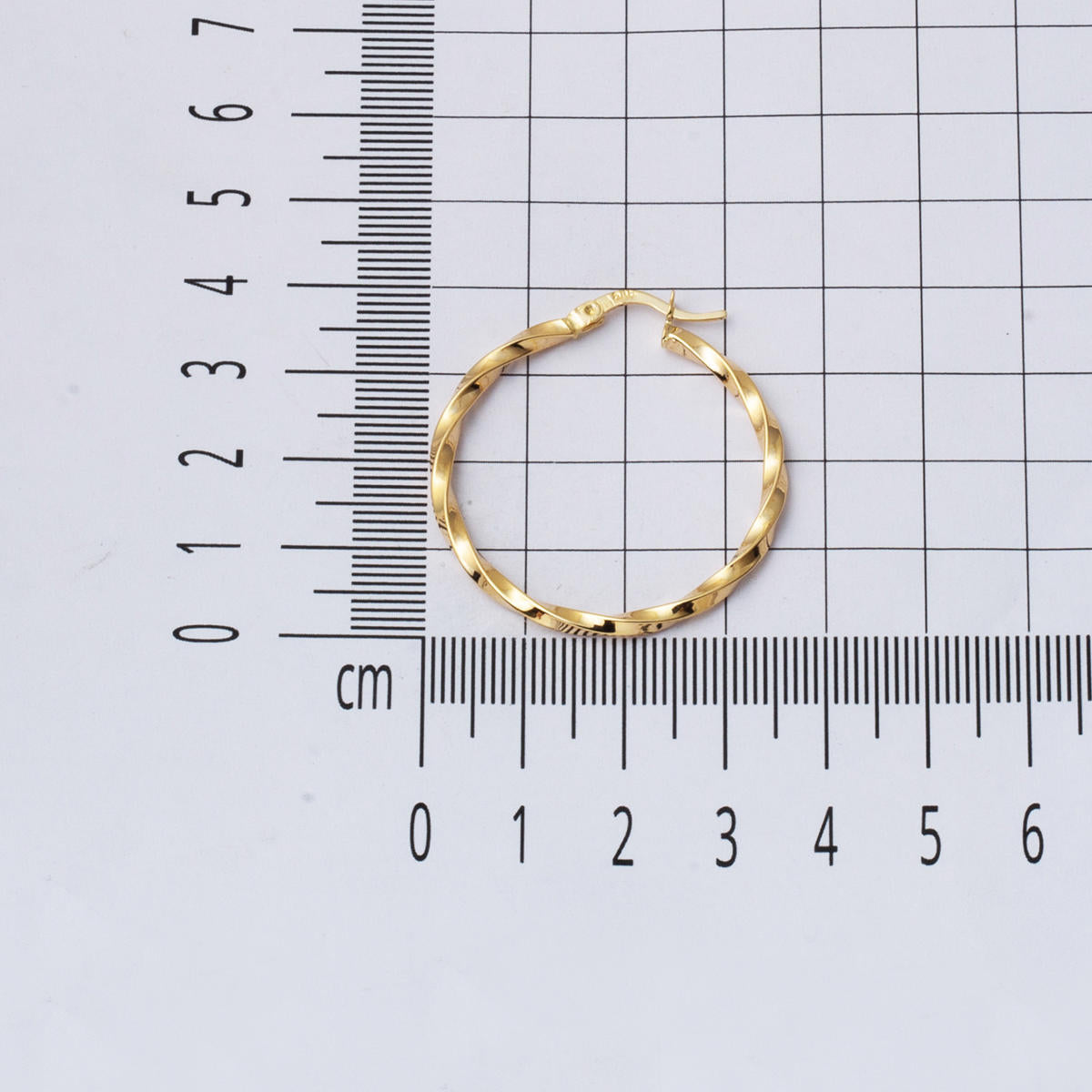 Klasik Büyük Burma Halka Küpe 4 cm. Çaplı - Görsel 5