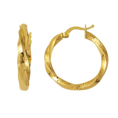 Versage Twisted Hoop Earring 3 cm. Çaplı