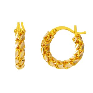 14 Karat Gold 2 cm. Hoop Earring