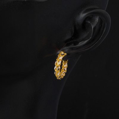 14 Ayar Altın 2 cm. Halka Küpe - 14K - 3.11g - EZ Gold