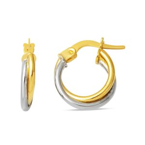 1,5 cm Çaplı 14 Carats Creole Or Boucle d&rsquo;Oreille