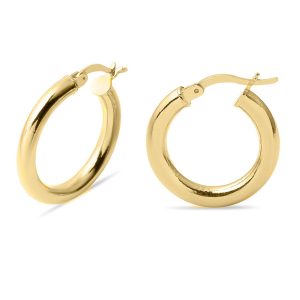 İzmir Hoop Gold Earring (2.5 cm Çaplı)