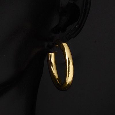 İzmir Halka Altın Küpe (2.5 cm Çaplı) - 14K - 2g - EZ Gold