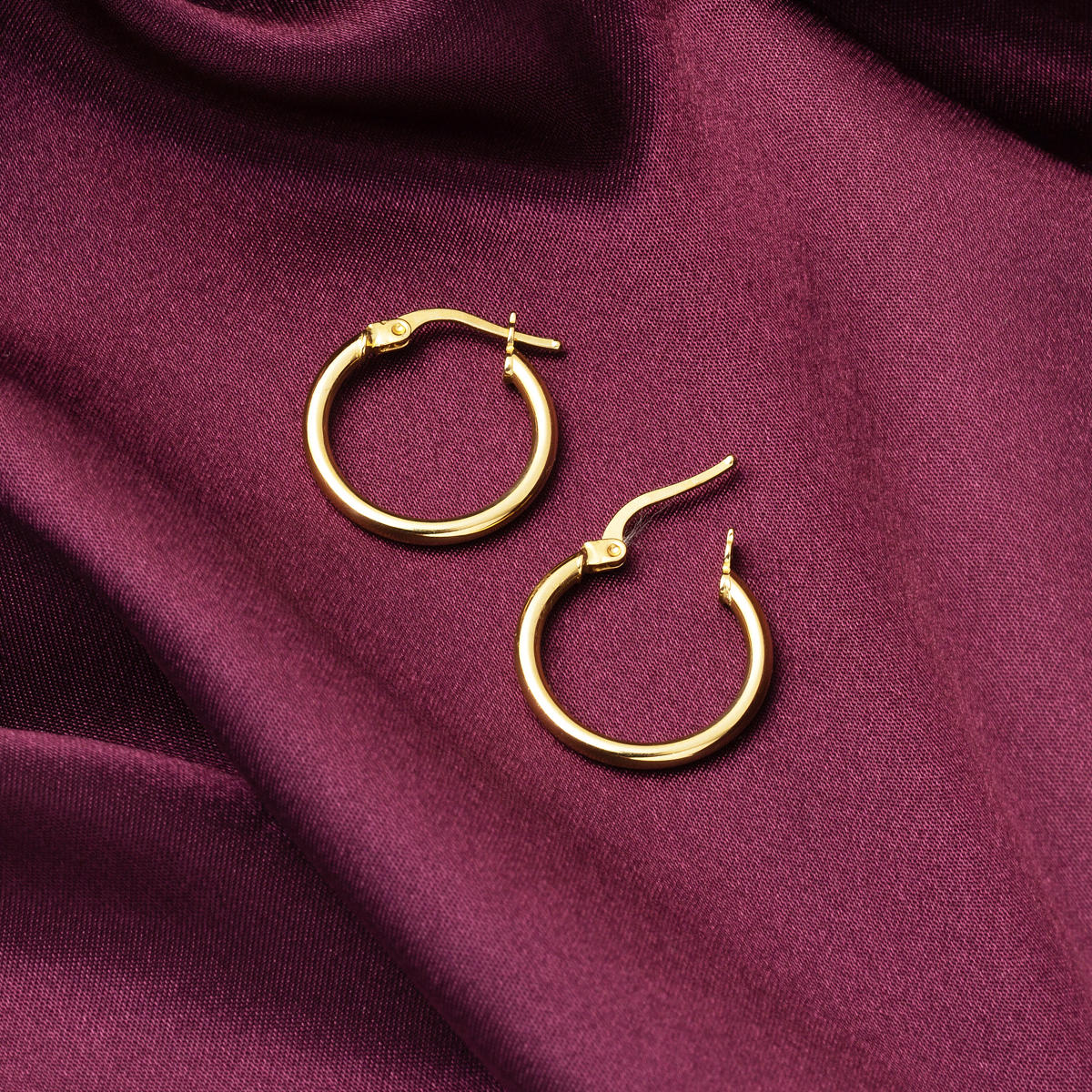 Halka Altın Küpe (2 cm. Çaplı) - Görsel 3