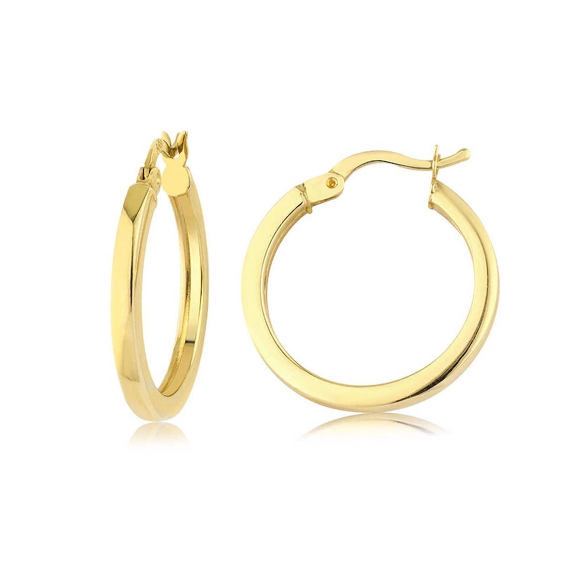 Italian Hoop Gold Earring ( 2 cm Çaplı)