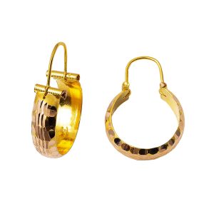 Halep 14 Carats sans Pierre Or Boucle d&rsquo;Oreille