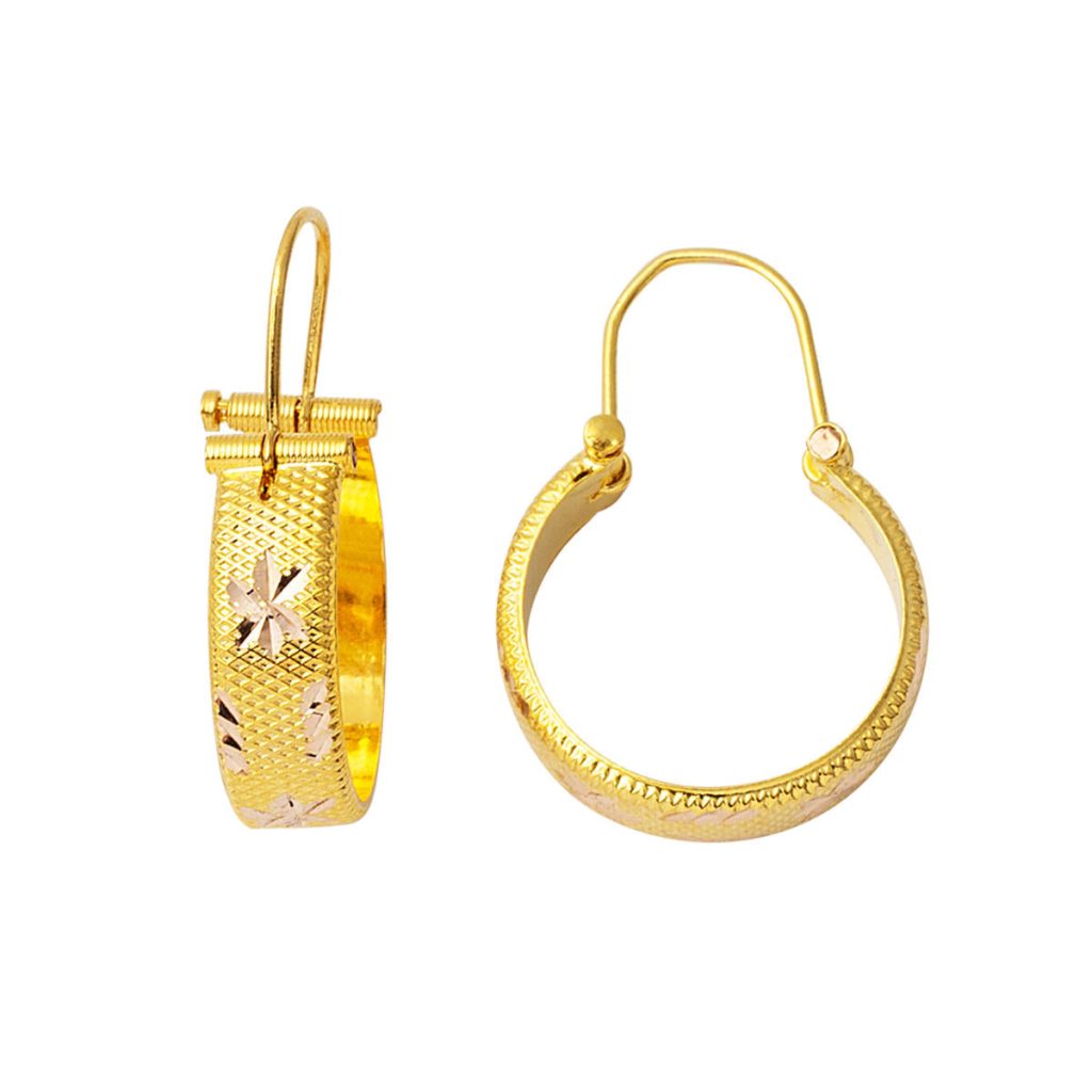 Star 14 Karat Halep Gold Earring