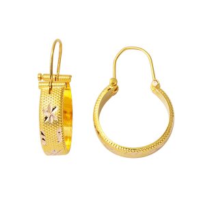 Etoile 14 Carats Halep Or Boucle d&rsquo;Oreille