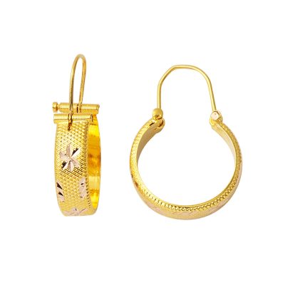 Star 14 Karat Halep Gold Earring