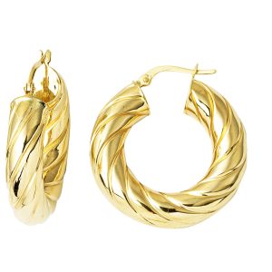 The Bomb 2,8 cm Çaplı Gold Hoop Earring