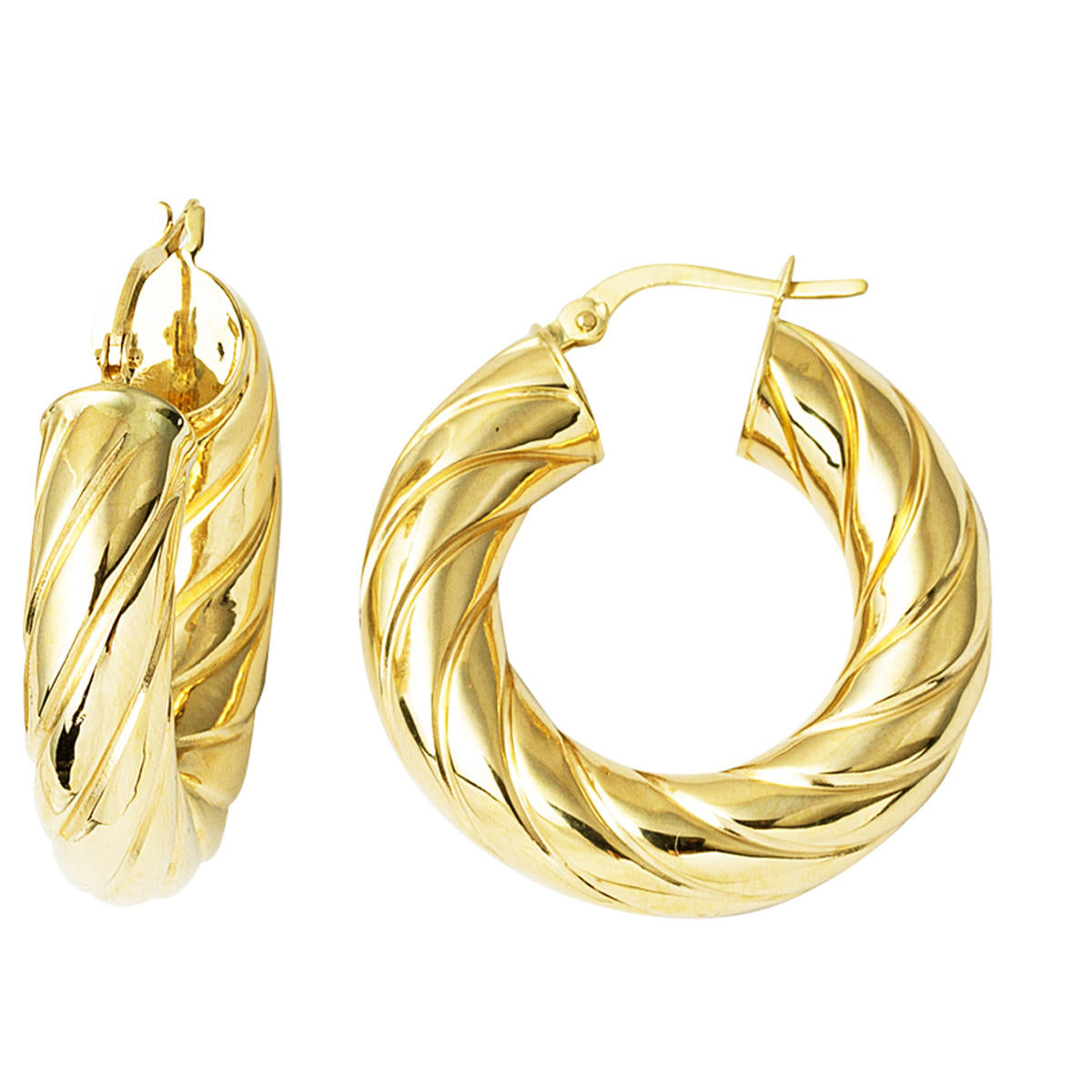 The Bomb 2,8 cm Çaplı Gold Hoop Earring
