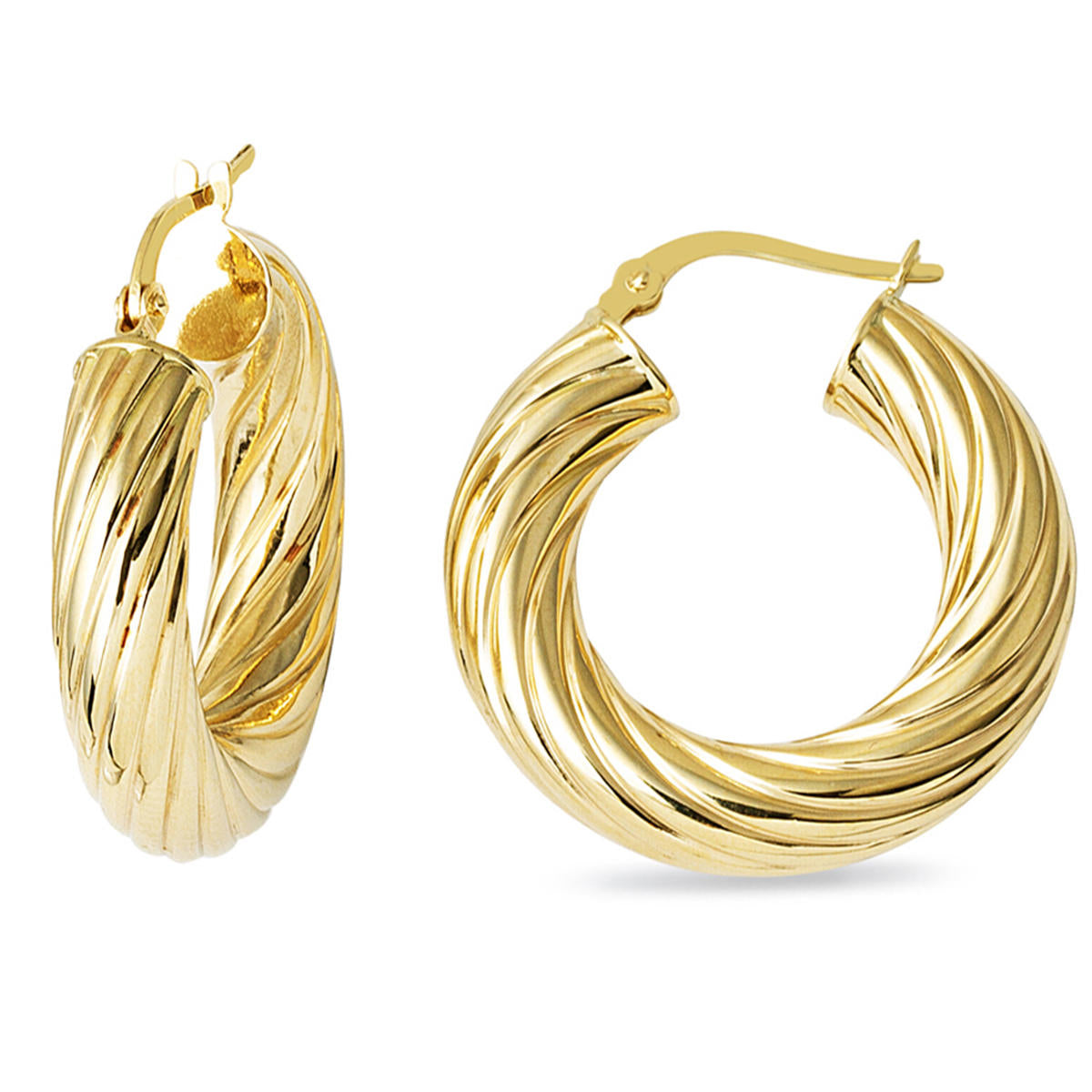 The Bomb 2,5 cm Çaplı Gold Hoop Earring
