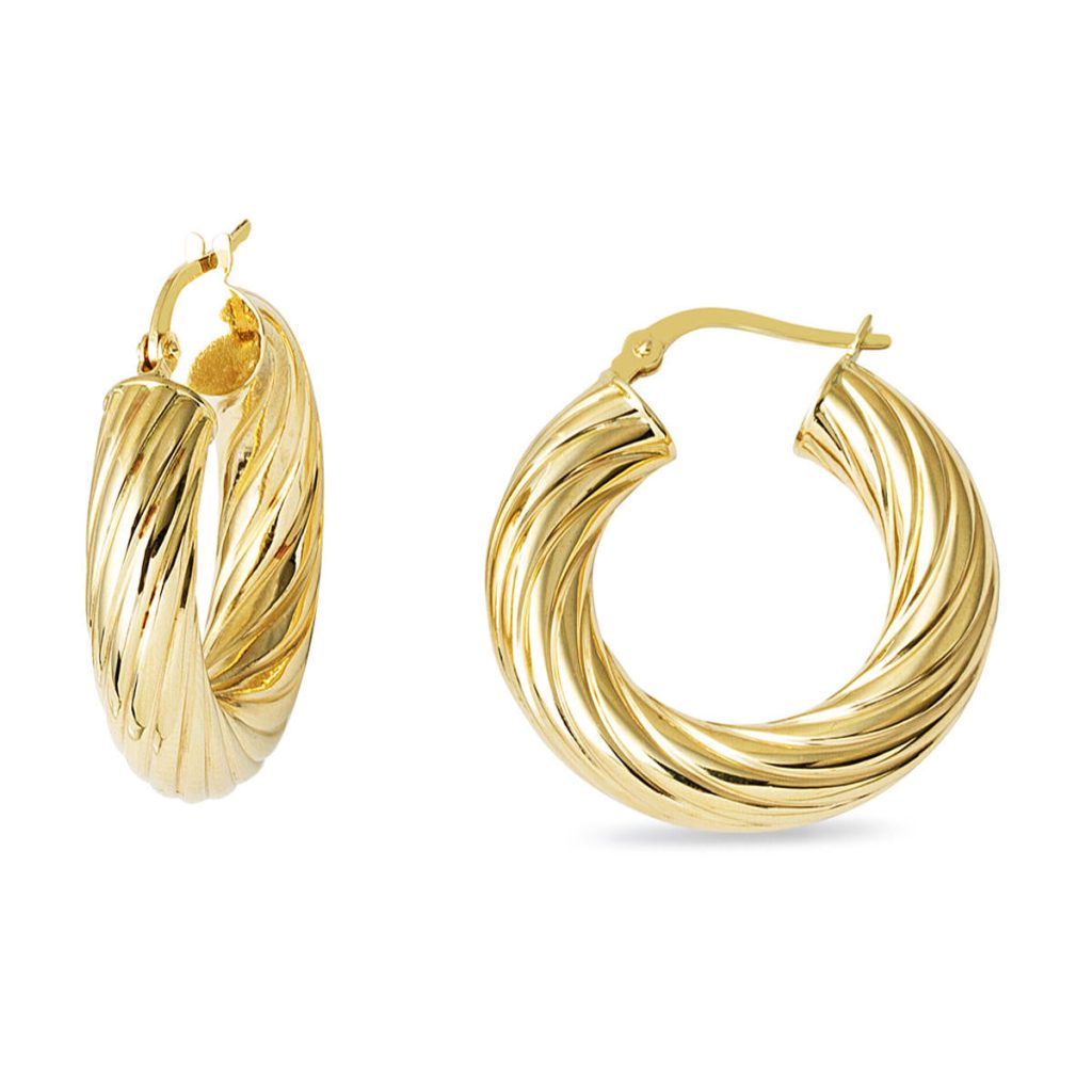 The Bomb 2 cm Çaplı Hoop Gold Earring