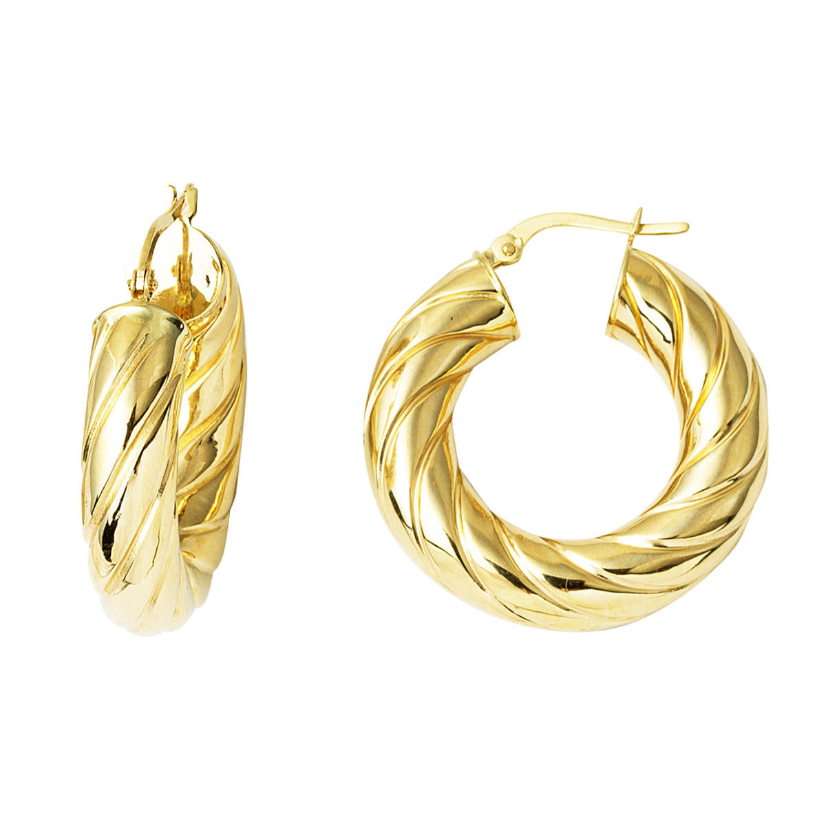 The Bomb 2,2 cm Çaplı Gold Hoop Earring