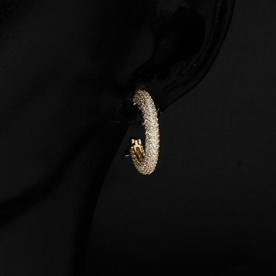 Yarımtur 14 Ayar Halka Altın Küpe - 14K - 2.74g - EZ Gold