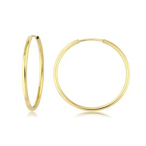 3 Cm Çaplı Classique Creole Or Boucle d&rsquo;Oreille