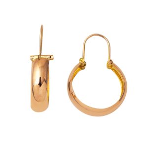 14 Carats Classique Ovale Halep Or Boucle d&rsquo;Oreille