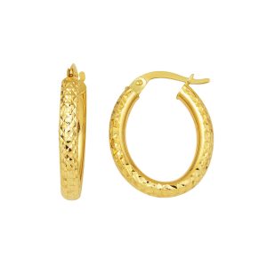 14 Karat Kalemli Hoop Gold Earring