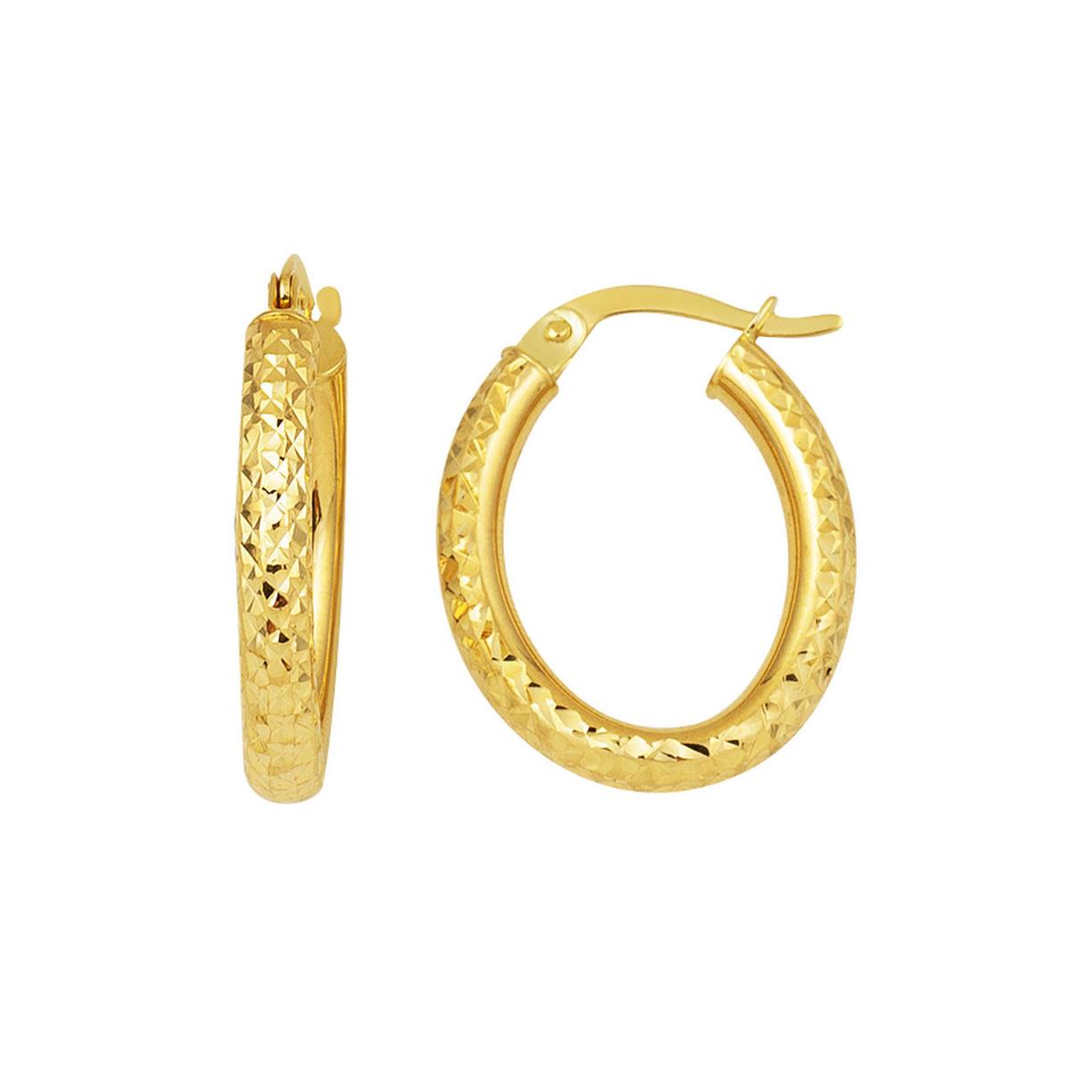 14 Karat Kalemli Hoop Gold Earring