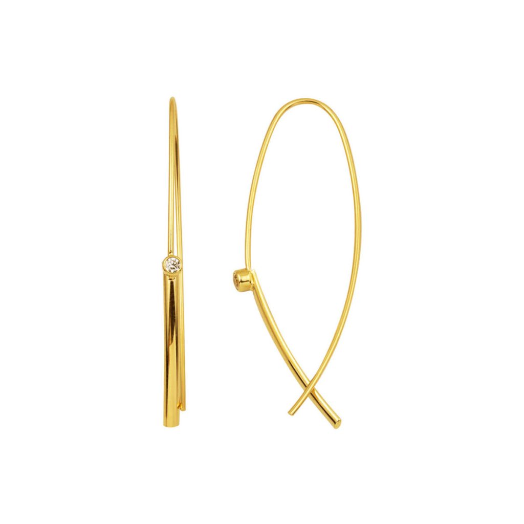 Italian Model Telli 14 Karat Gold Earring